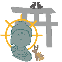 神社仏閣のボタン